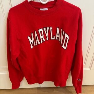 Russell Athletic Red Crewneck Sweater